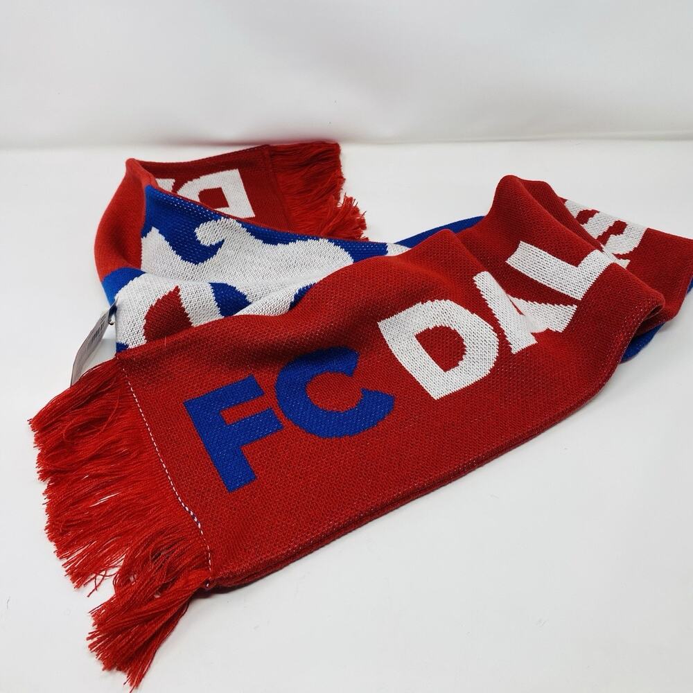 FC Dallas Scarf MLS Adidas Fringe Trim Rectangle Major League Men's Soccer